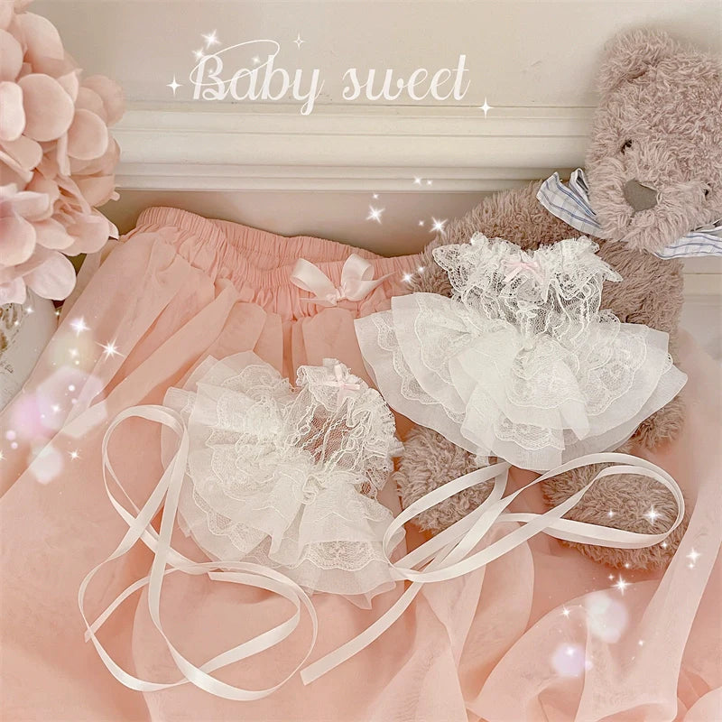 Sweet Lolita Cuffs Ballet Lace Breathable Straps Sleeves - image 4