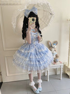 Sugar Girl Love Overture Sweet Lolita Tiered Ruffle JSK and Accessories - image 20