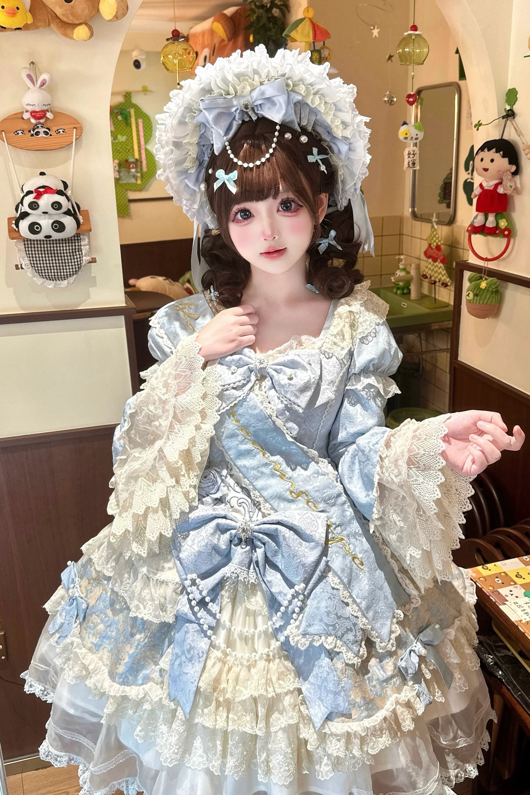Cloris's Kiss - Sweet Lolita OP Dress and Accessories - image 4