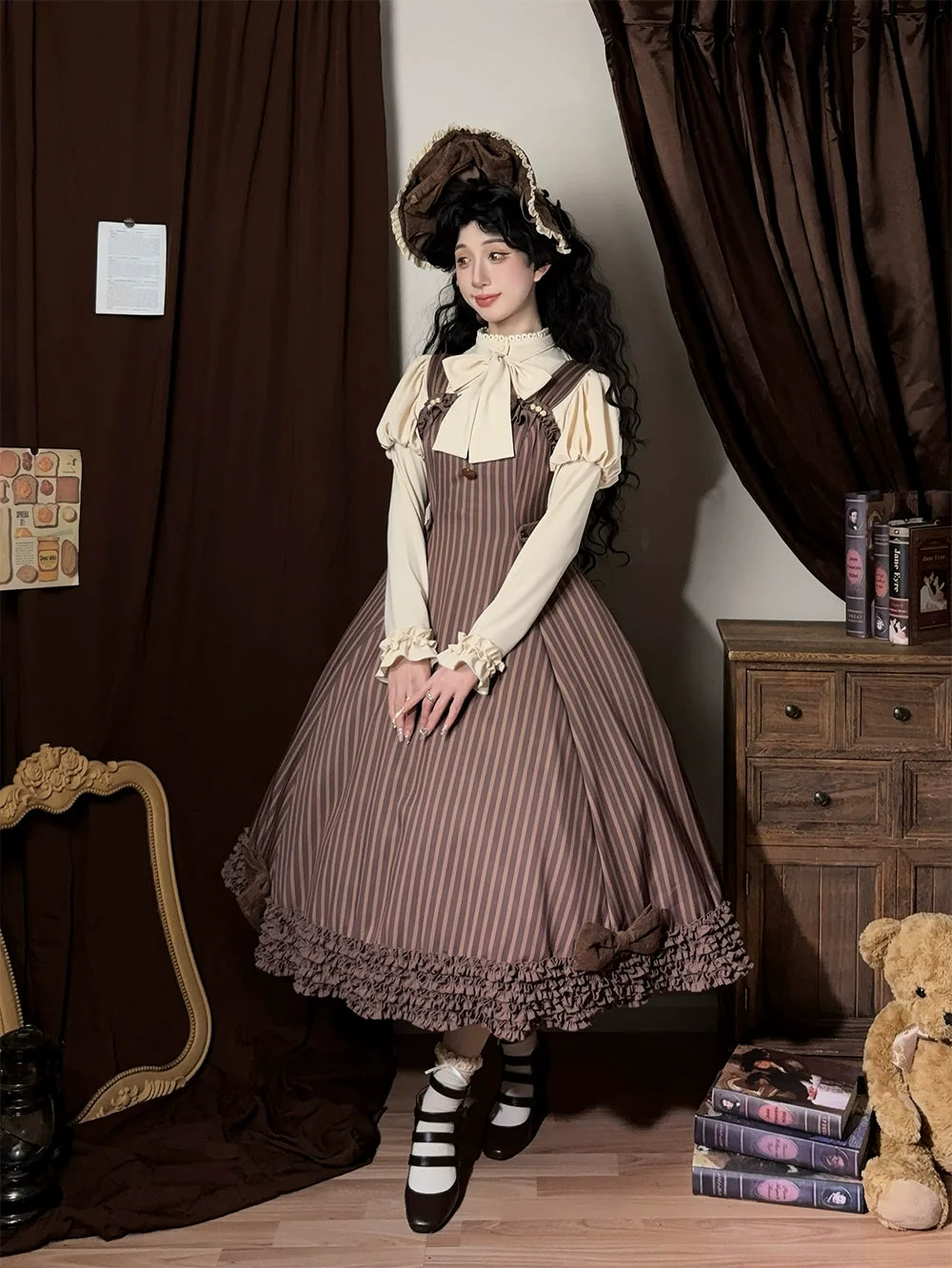 Classic Lolita JSK Customized Stripe Lolita Dress - image 22