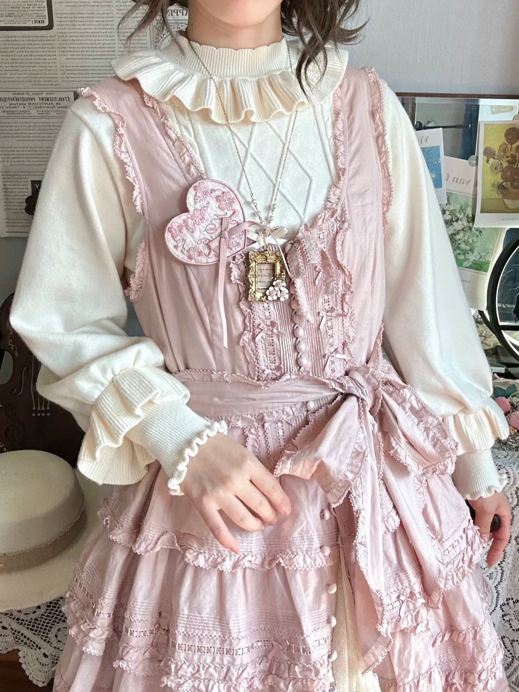 Sweet Lolita Sweater Autumn and Winter Lolita Inner Wear - image 10