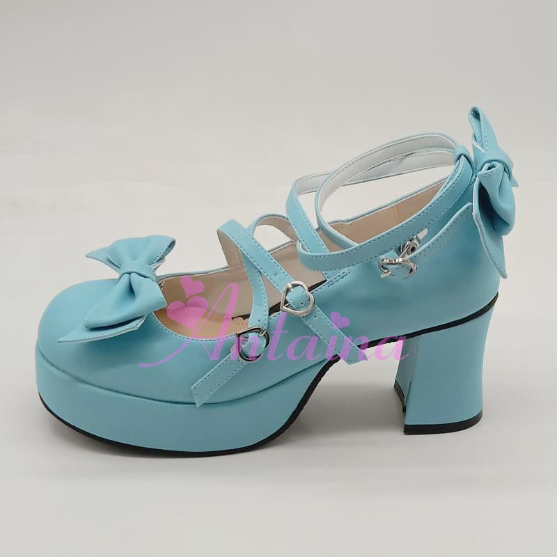 Lolita Bow Strap Shoes, Multicolors - image 37