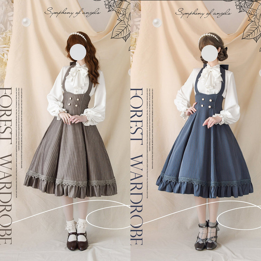 South of the Forest Vintage Classic Lolita Halter JSK and Blouse Series - image 7