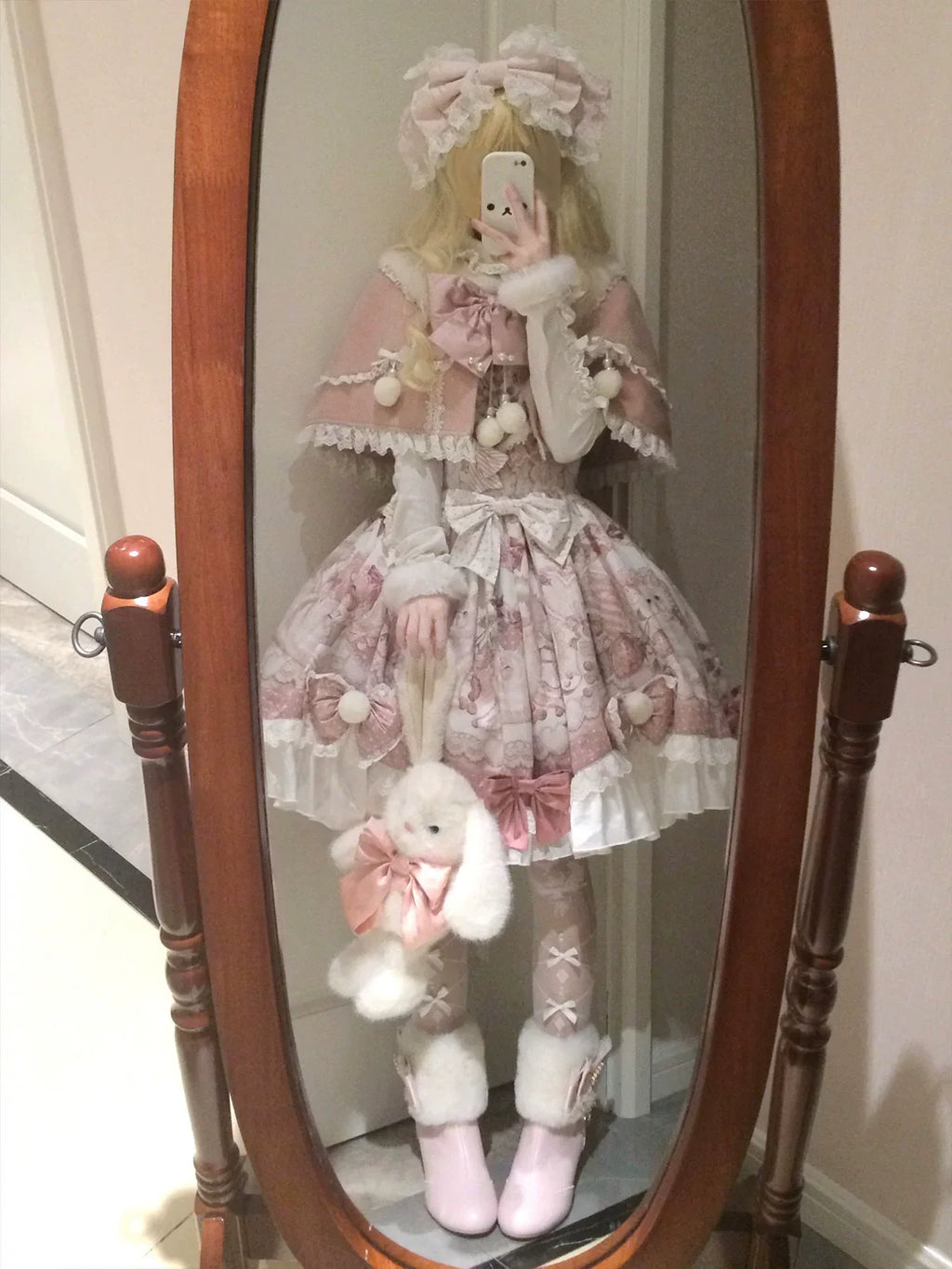 Dessert Catlets - Sweet Lolita JSK, Strawberry And Cat Prints - image 10