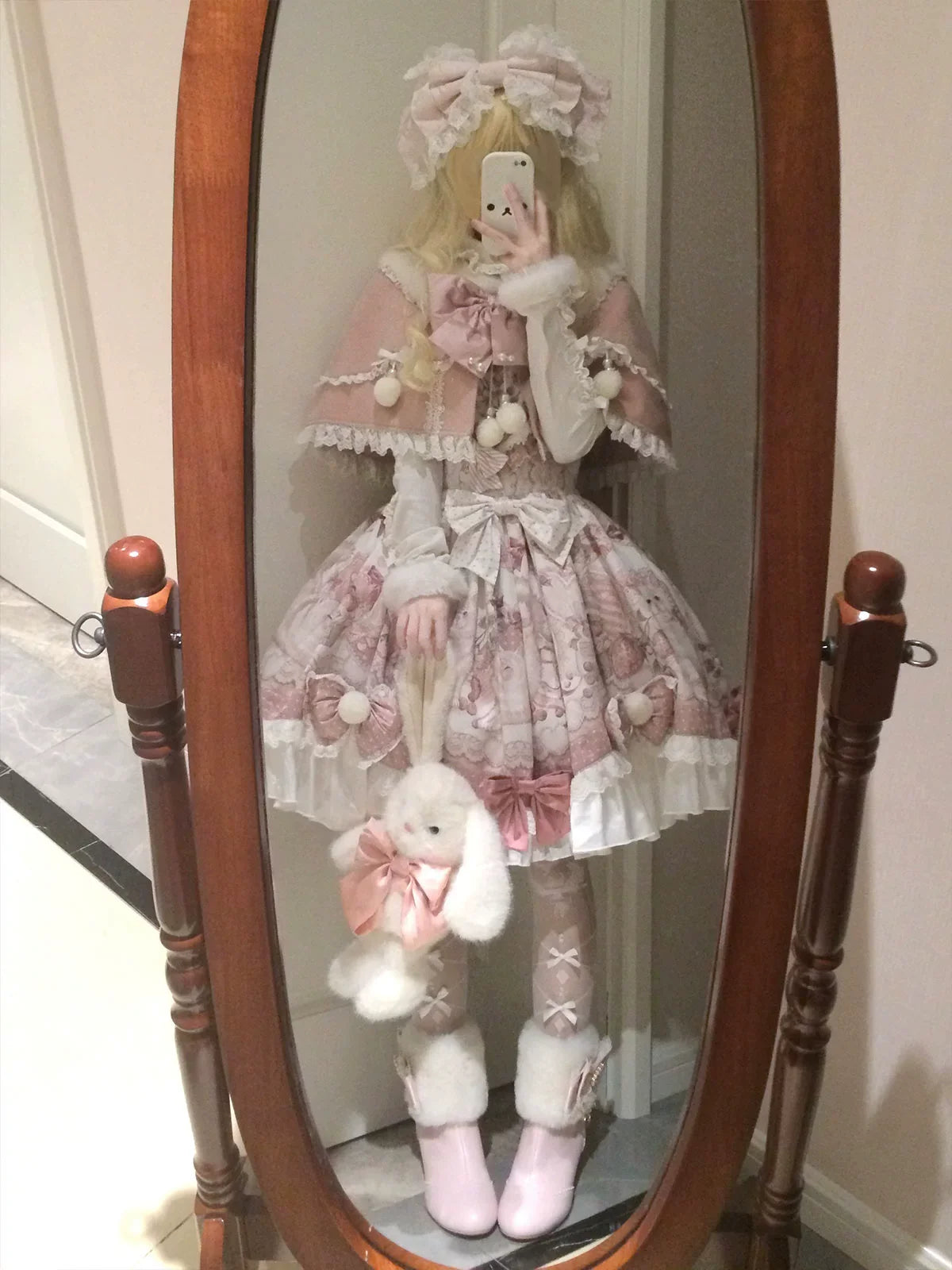 Dessert Catlets - Sweet Lolita JSK, Strawberry And Cat Prints - image 10