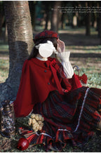 Little Red Riding Hood - Vintage Lolita Cape & JSK Dress Set - image 6