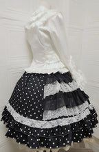 Japanese Old School Lolita Polka Dot Skirt - image 7