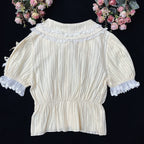Sweet Lolita Doll Collar High-Waisted Blouse - image 26