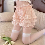 Cotton Lolita Bloomers, Tiered Hem Cake Shorts - image 6