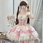 Dreamy Butterfly - Ballet-style Sweet Lolita JSK Dress With Large Bow Trailing - image 9