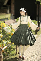Sunflower Appointment - Oriental Classic Lolita Skirt and Blouse - image 17