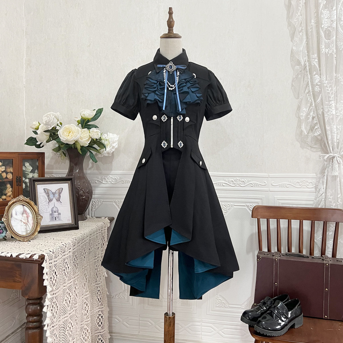 Mystique Melody - Ouji Lolita Shorts, Prince Long Vest Collection - image 14