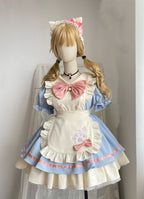 Cat Cafe - Maid Lolita OP dress with Detachable Bow and Apron - image 13