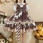 Chocolate Milk Pie - Sweet Lolita JSK Dress Summer Salopette - image 20