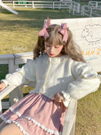 Small Ointment - Sweet Lolita Puff-Sleeve Sweater Coat - image 8