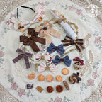 Chocolate Daily Lolita Bow KC and Brooch Collection - image 1