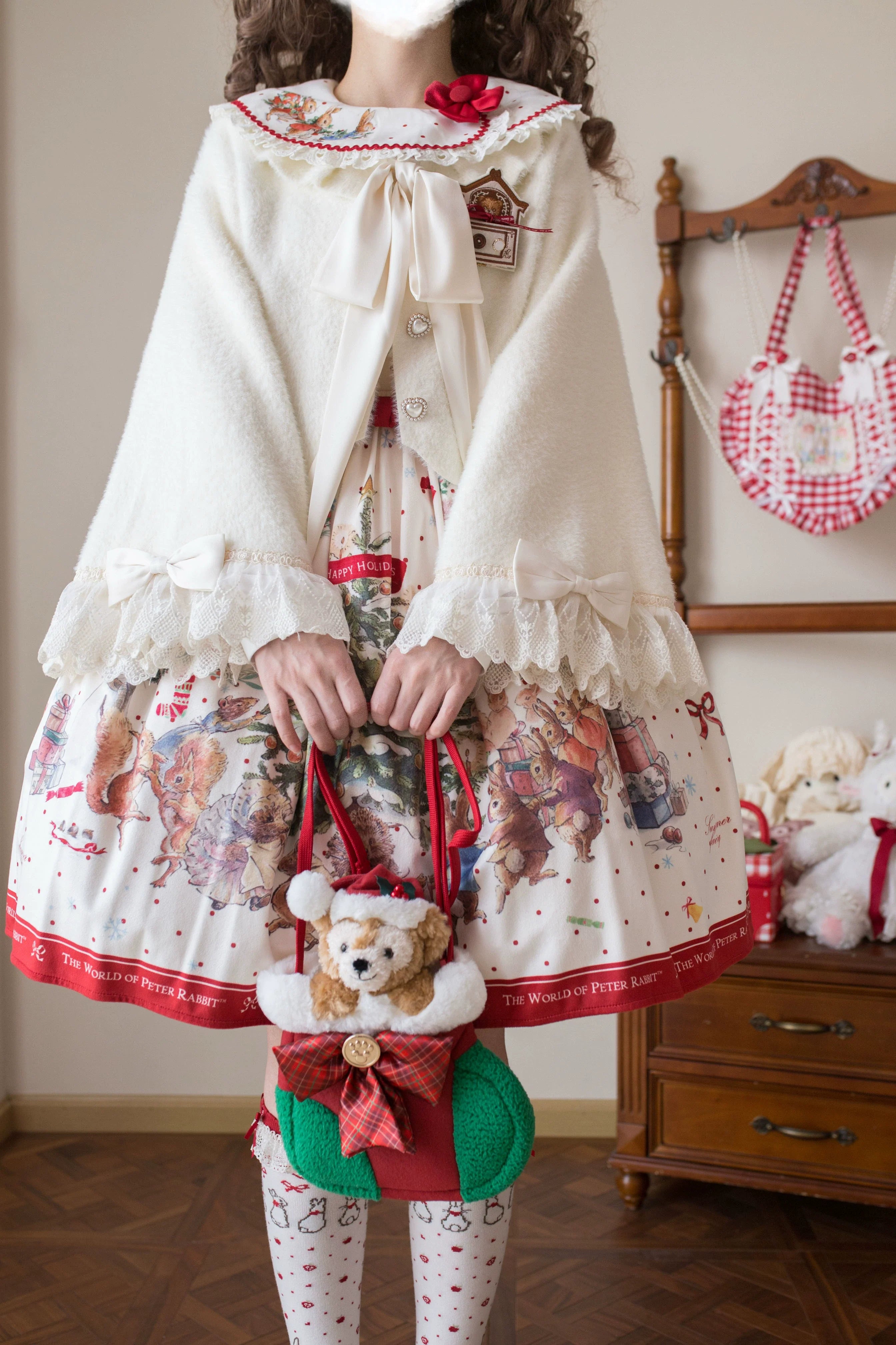 Qian's Letter - Sweet Lolita Winter Cardigan Sweater - image 3