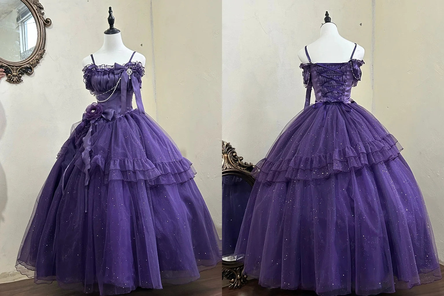 Milky Way - Brilliant Princess Lolita Prom Dress Multicolors Long Dress - image 16