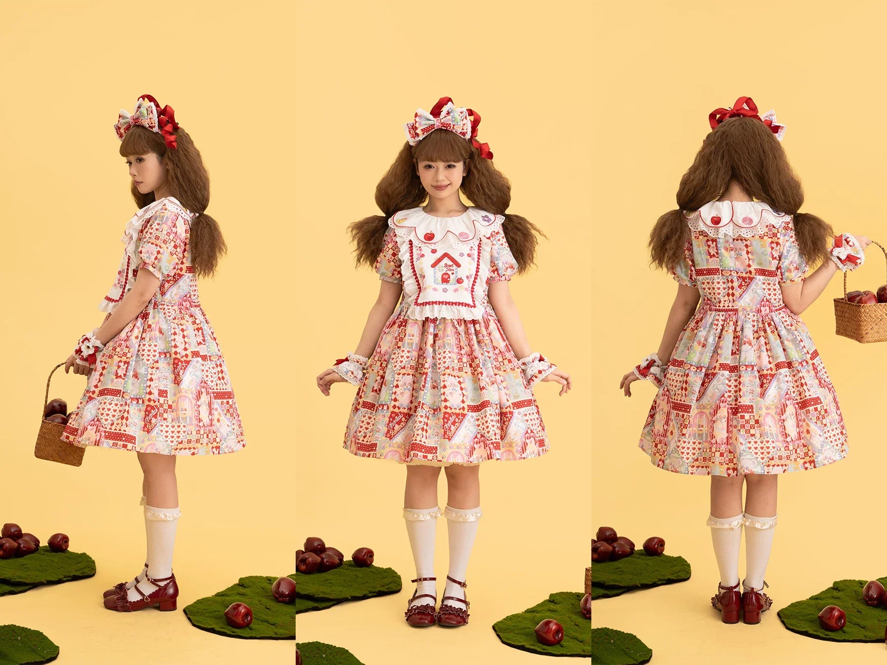 Sweet Home Candy House Print Classic Lolita OP Dress - image 6