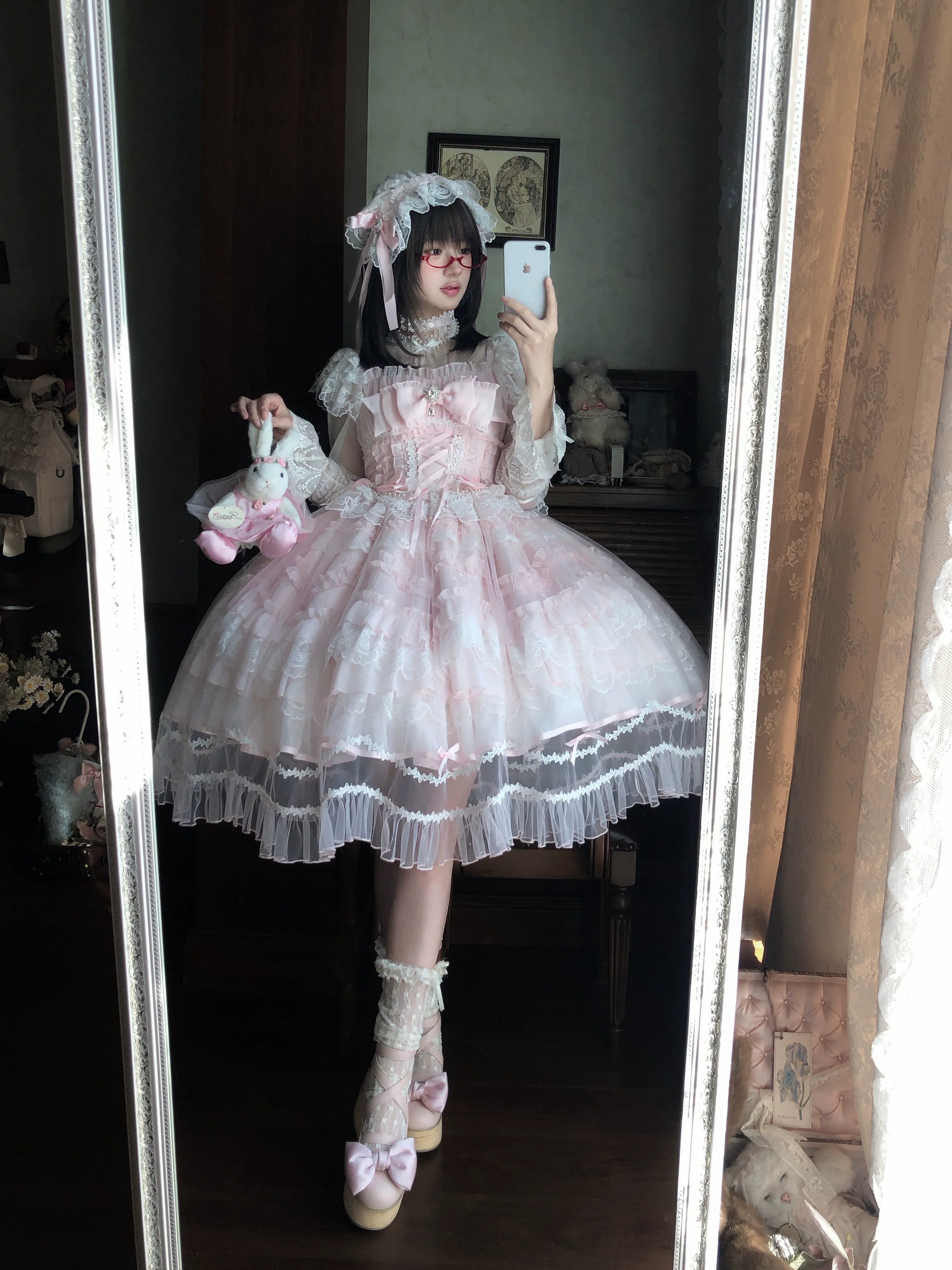 Eternal Vow - Wedding Lolita JSK, Detachable Overlay - image 19