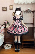 Strawberry Chef - Printed Old School Lolita OP and Accessories - image 1