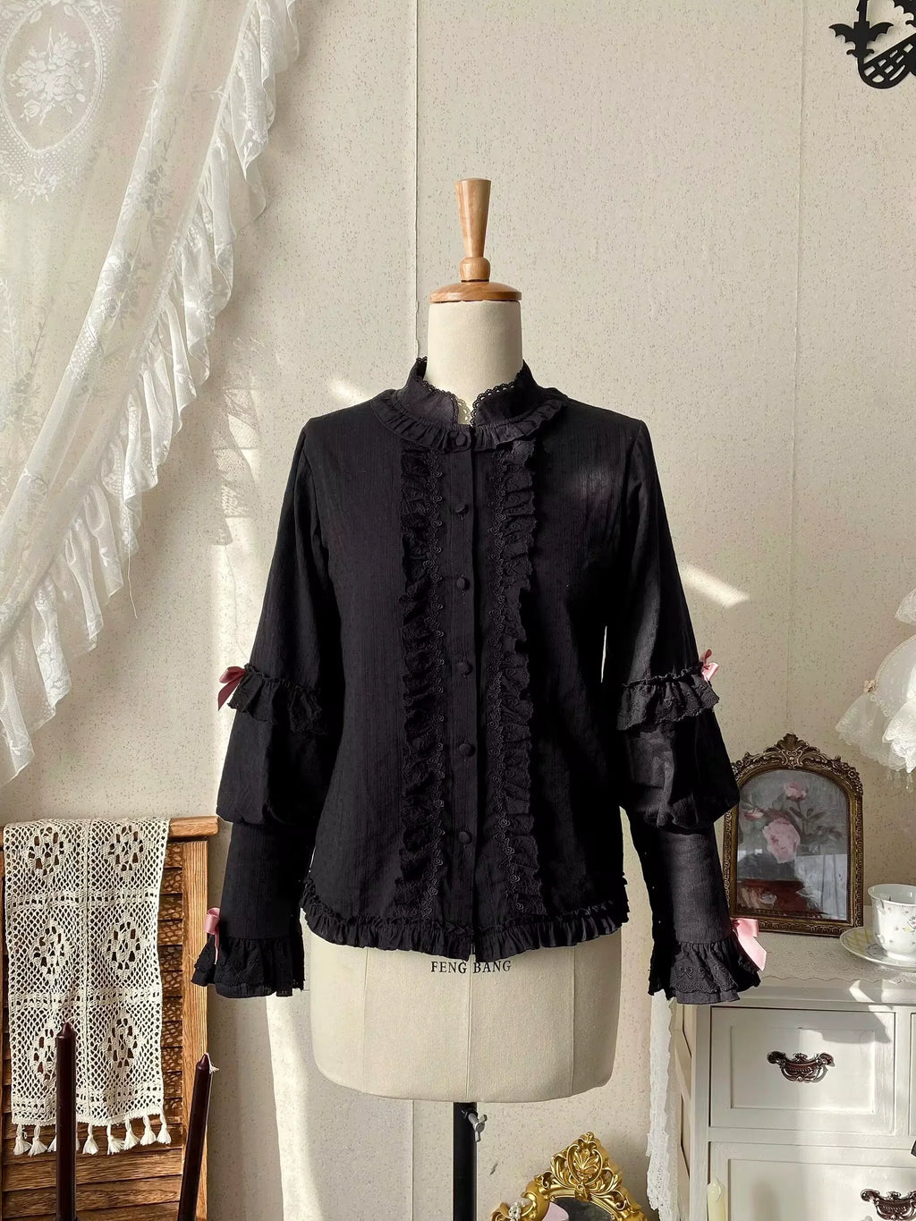 Missing Lamb Case - Gothic Lolita Dress Set with Sheep Prints - image 52