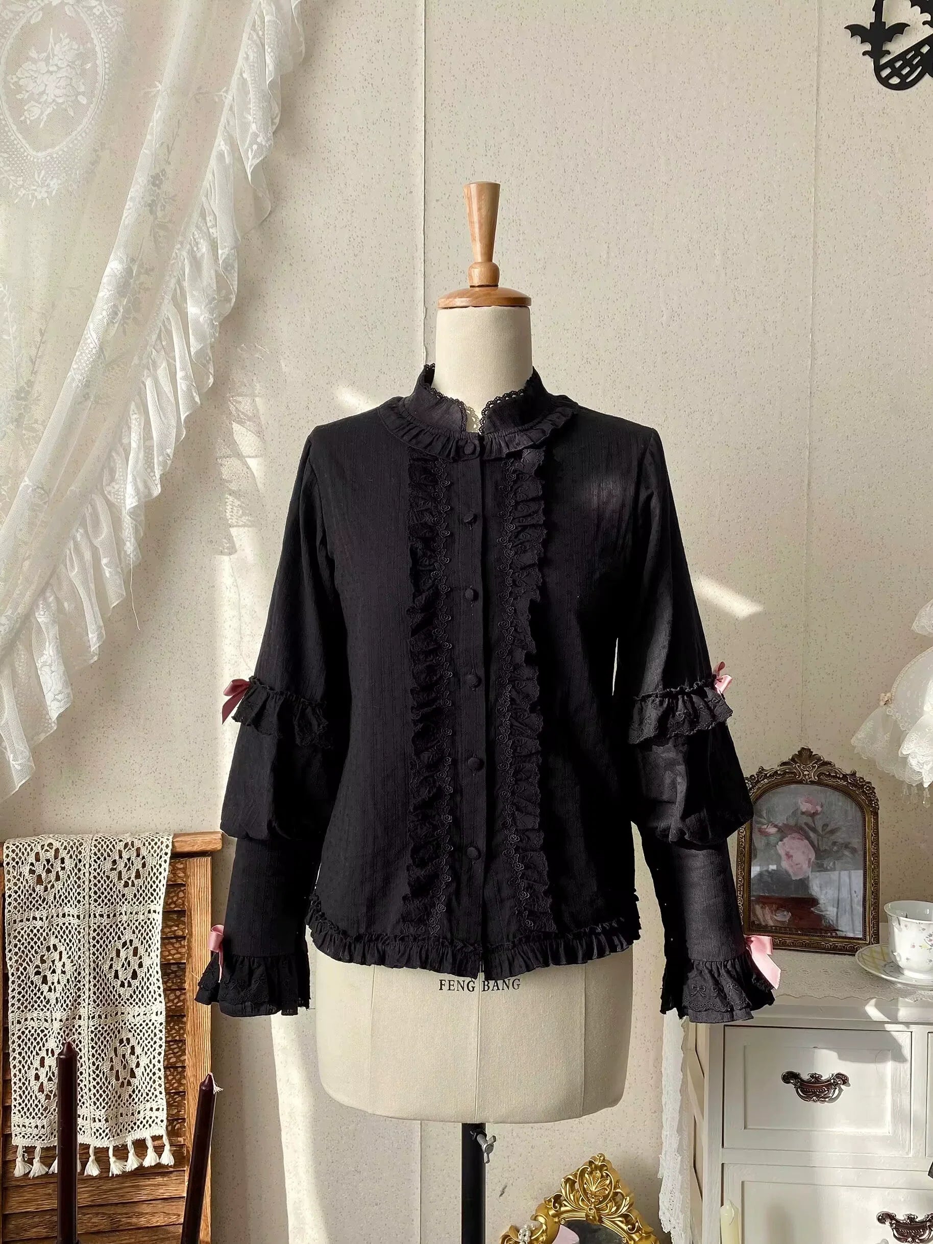 Missing Lamb Case - Gothic Lolita Dress Set with Sheep Prints - image 52