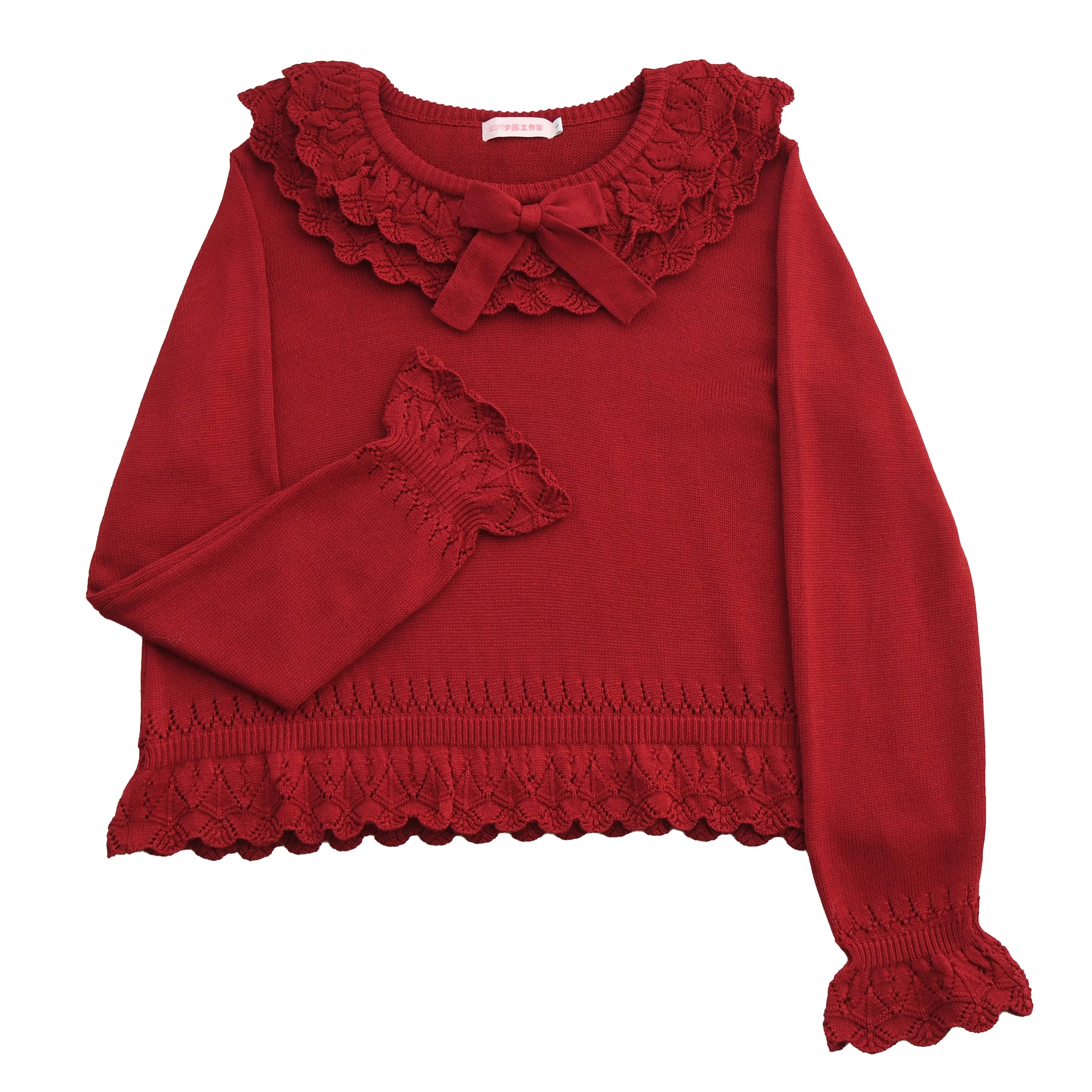 Nana - Sweet Lolita Sweater, Detachable Bow - image 16