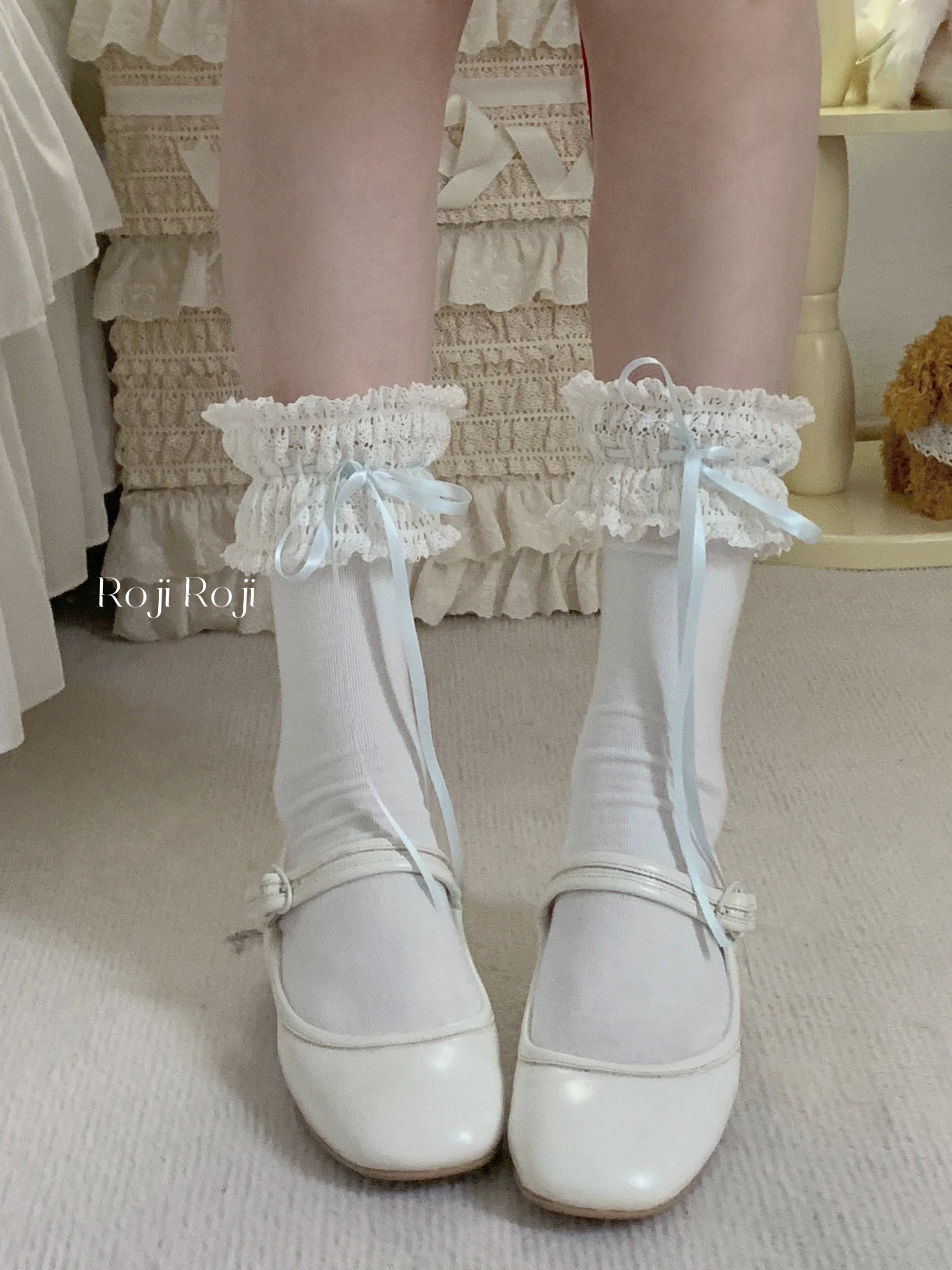 Gentle Town - Sweet Lolita Cotton Calf Socks, Ankle Socks - image 19