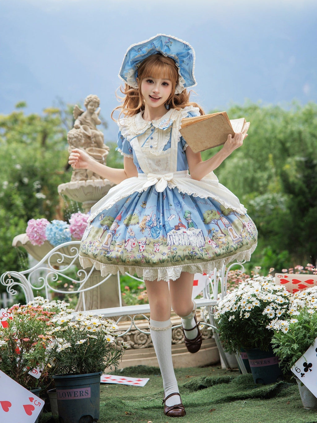 Pastoral Alice Lolita OP Dress and Accessories - image 15