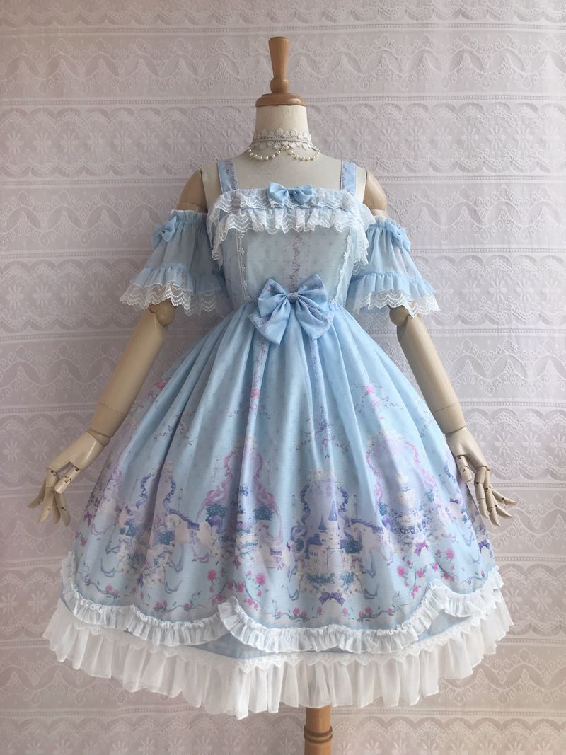 Unicorn's Secret Garden Summer Lolita JSK Dress - image 1
