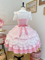Fondant Cake Pink Sweet Lolita JSK detail 4