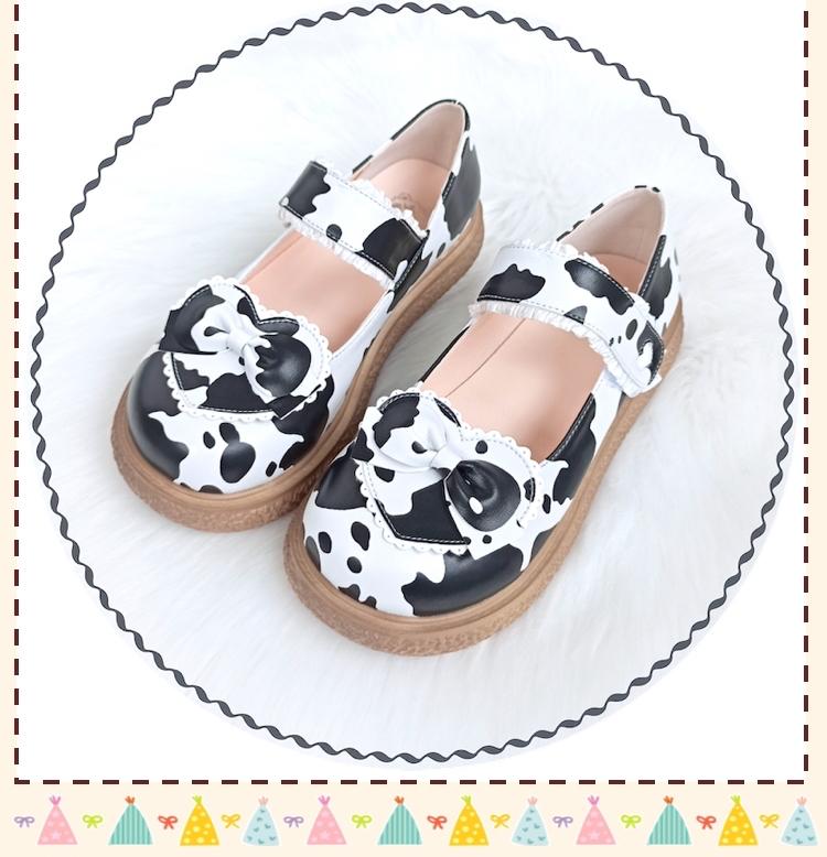Cute Milkmaid Round Toe Multicolor Lolita Shoes - image 18