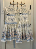 Blueberry Tart Party - Sweet Blue Lolita Salopette Dress Blueberry Tart Print JSK Dress and Accessories - image 19