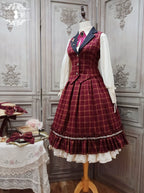 Rose - Elegant Lolita Fishbone Grid Skirt Customized - image 73