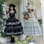 Letter and Poetry - Classic Lolita JSK Suit Four-tiered Twins Dress - image 3