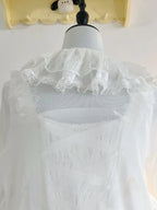Mist Cardigan - Lightweight Sweet Lolita Bolero, Ruffle Details - image 7