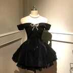 Black Swan Velvet Sweet Lolita Princess Dress - image 1