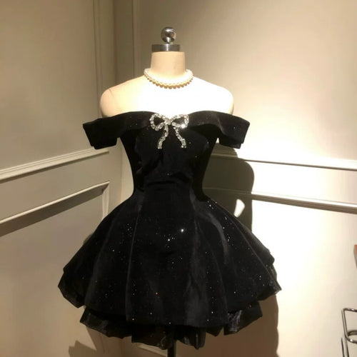 Black Swan Velvet Sweet Lolita Princess Dress - image 1