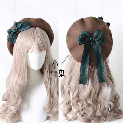 Sweet Bow Multicolors Lolita Wool Beret - image 16