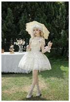 Confession Poem - Classic Lolita Corset JSK Set, Lace & Bows - image 28