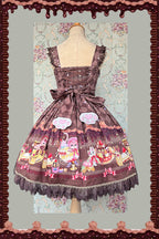 Cream Meow - Sweet Lolita JSK, Cat Print and Accessories - image 9
