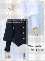 Elegant Lolita Slim Fit Mutton Sleeve Blouse - image 31
