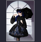 Night Traveler - Classic Gothic Lolita Dress with Stained Glass Window Print - image 37