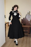 Donia Miss - Classic Lolita Faux Two-piece OP Dress, Back Zipper and Accessories - image 3