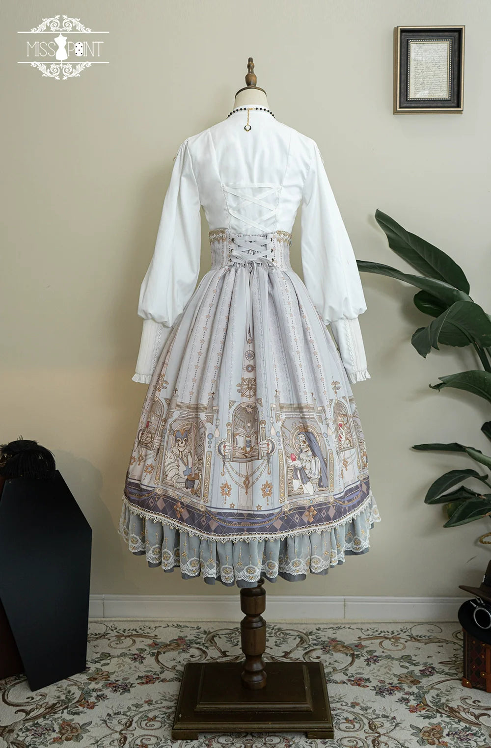 Demon Hunting Notes - Fishbone Gothic Lolita Skirt - image 58