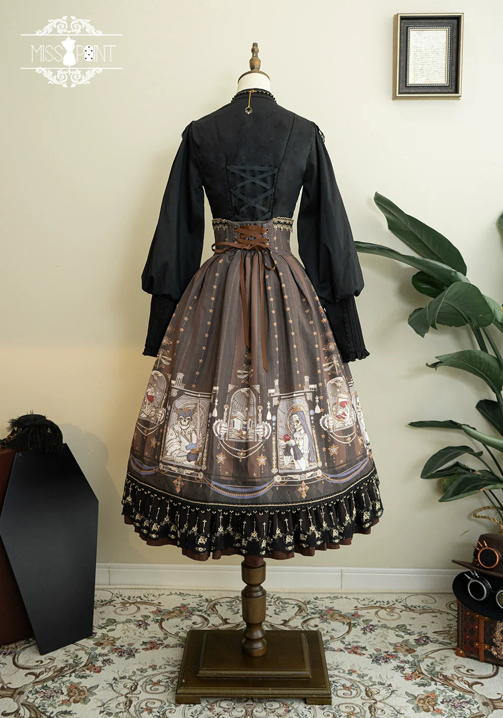 Demon Hunting Notes - Fishbone Gothic Lolita Skirt - image 49