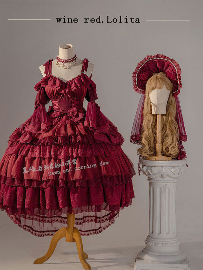 Elegant Lolita OP Dress Sunrise Elf Long Dress - image 24