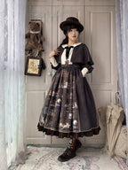 German Bookshelf - Classic Lolita OP Dress & Detachble Cape - image 40