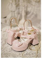 Girly Heart - Sweet Lolita Chunky Heels Shoes - Dreamy Bows - image 6
